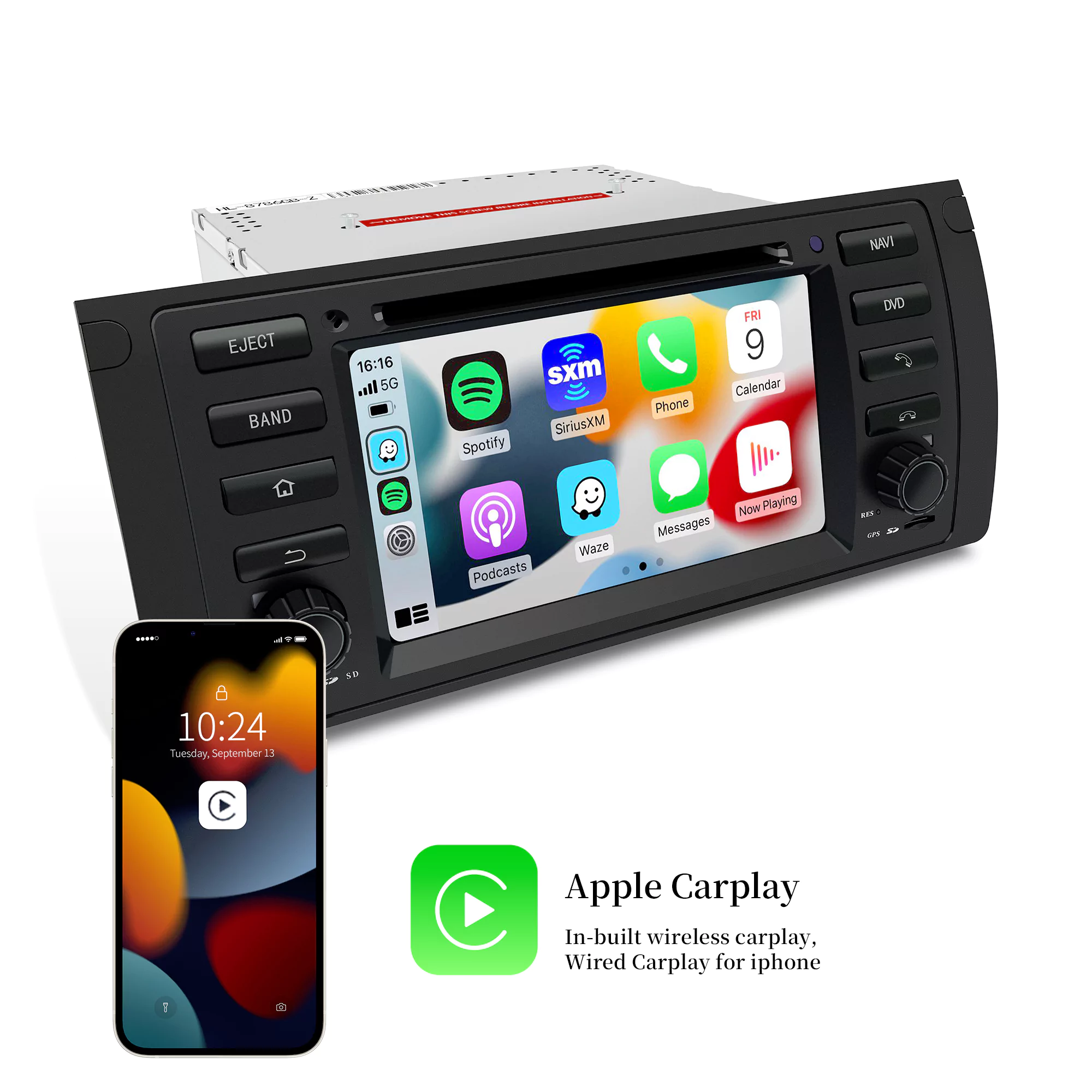 thumbnail image 2 of Upgrade Your Ride: XTRONS 9" Android 14 Car Stereo For BMW X5 E53 (1999-2006) With Wireless CarPlay & GPS 2 of 6
